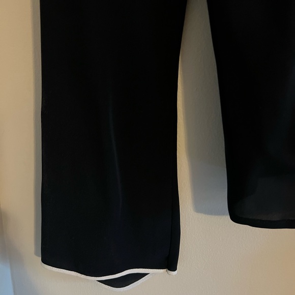 Dana Buchman Black Wrap Blouse Size: 6 Petite MSRP: $125.00 - Picture 3 of 6